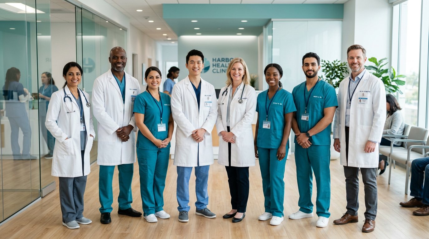 Friendly team of doctors and healthcare professionals at Pure Health Consult